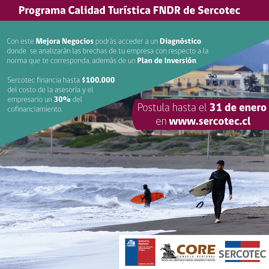 Programa Calidad Turistica FNDR Sercotec 1