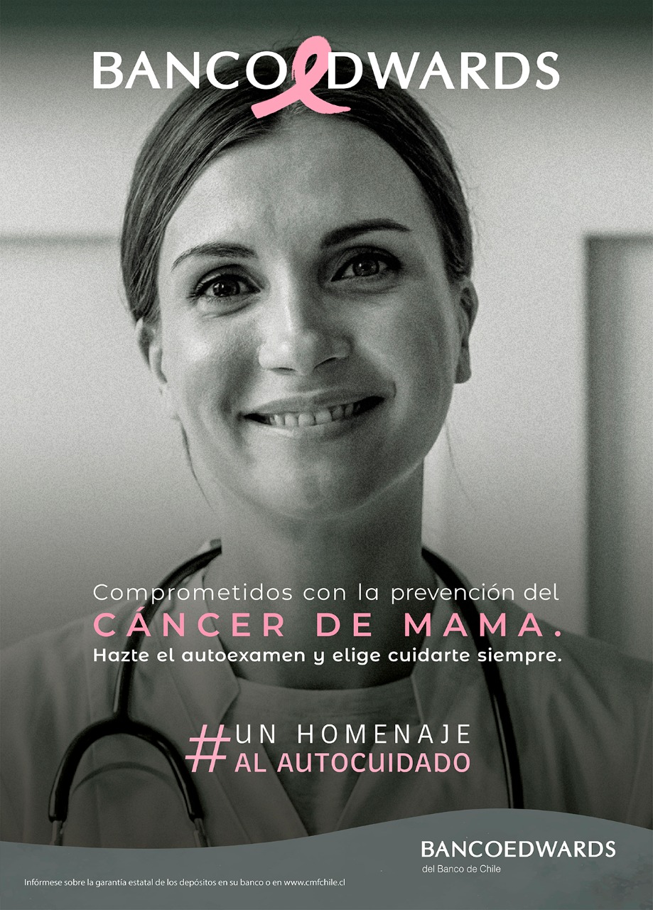 BANCO EDWARDS REAFIRMA SU COMPROMISO CON LA COMUNIDAD Y POR SEGUNDO AÑO CONSECUTIVO SE SUMA A CAMPAÑA MUNDIAL DE PREVENCIÓN DEL CÁNCER DE MAMA