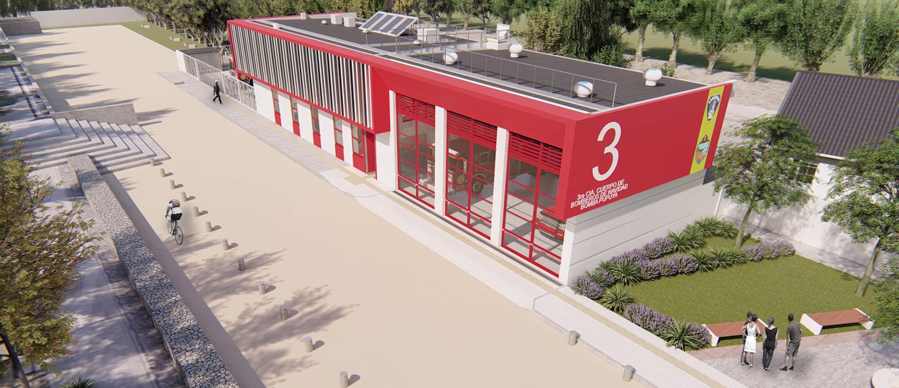 MOP OHIGGINS LIDERA CONSTRUCCIÓN DE CUARTELES DE BOMBEROS EN EL PAÍS Render 3ª Compañía de Pupuya Navidad