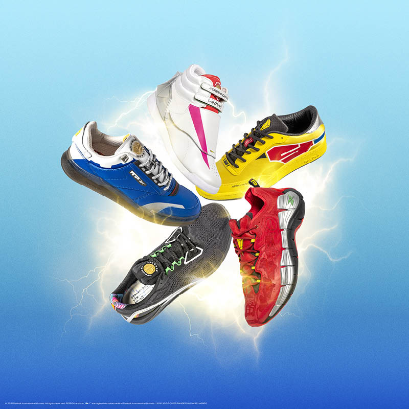 REEBOK LANZA UNA COLECCIÓN DE LOS POWER RANGERS INSPIRADA EN LOS 90