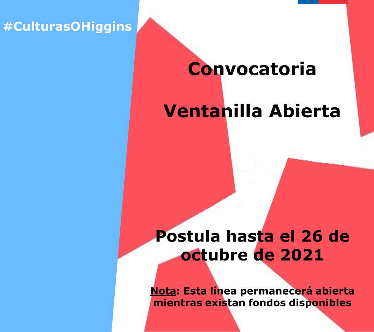 VENTANILLA ABIERTA DEL FONDART REGIONAL OFRECE IMPORTANTES RECURSOS PARA POSTULACIÓN DE PROYECTOS EN OHIGGINS