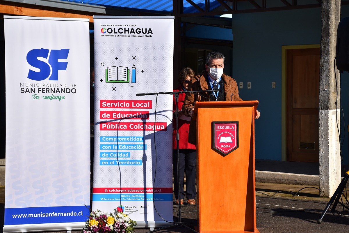 CON REINAUGURACIÓN DE ESCUELA ANTONIO LARA MEDINA Y JARDÍN MUNDO FELIZ SLEP COLCHAGUA COMIENZA SEGUNDO SEMESTRE ESCOLAR Hector Saravia Director Ejecutivo