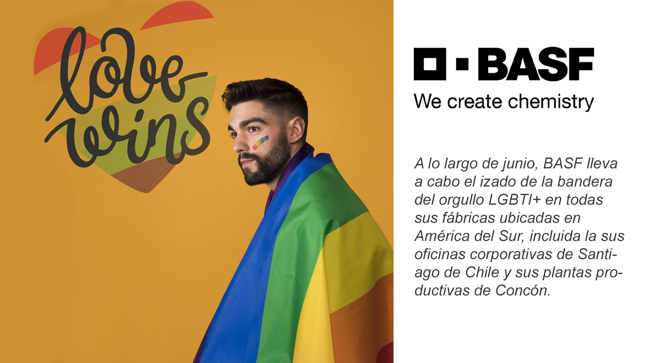 BASF acoge la bandera LGBTI en todas sus fábricas de América del Sur lo que refuerza el compromiso con la diversidad y la inclusión 1
