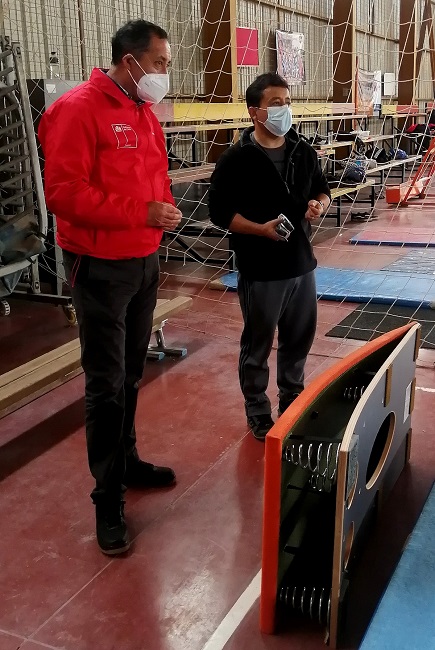 SEREMI DEL DEPORTE DIEGO RAMÍREZ Y LUIS PRADO PROFESOR DE GIMNASIA ARTÍSTICA
