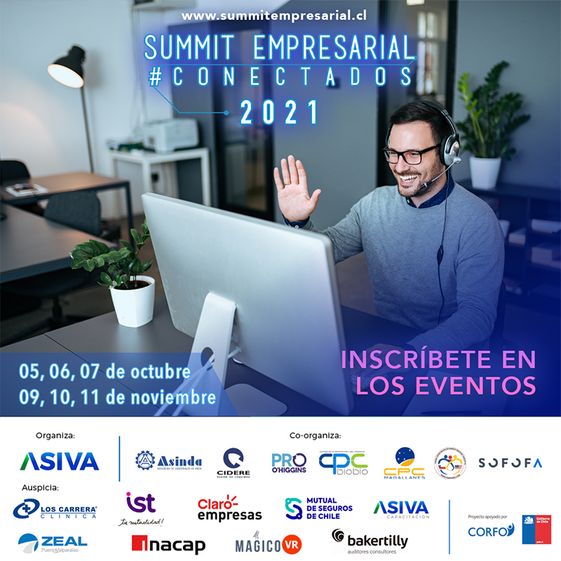 SUMMIT EMPRESARIAL CONECTADOS 2021 YA ABRIÓ LAS INSCRIPCIONES A SUS TALLERES RUEDA DE NEGOCIOS Y OTRAS ACTIVIDADES