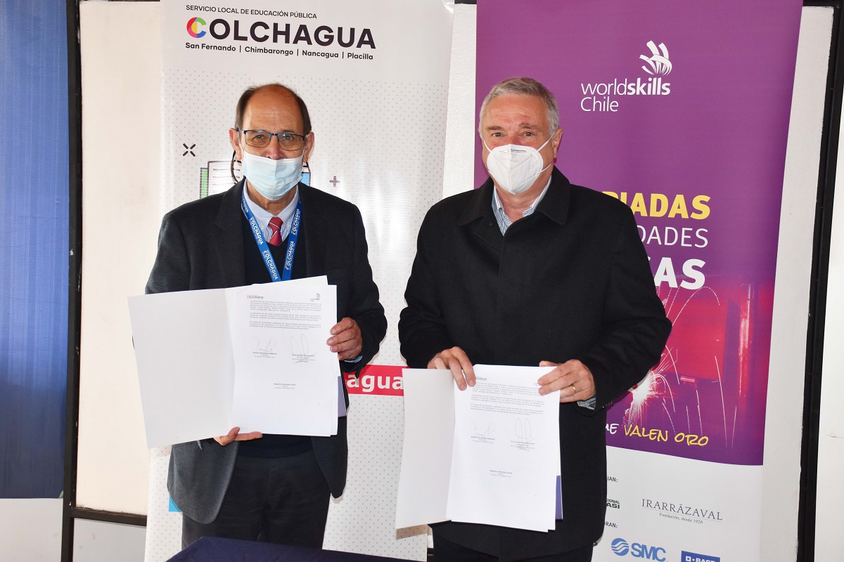 SLEP Colchagua y WorldSkills Chile firman convenio de colaboración para potenciar la Educación Técnico Profesional 2