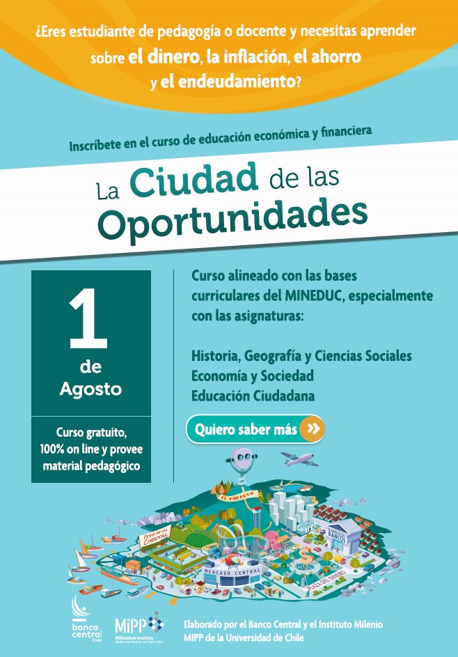 CURSO SOBRE EDUCACIÓN FINANCIERA Y MICROECONOMÍA GRATIS PARA PROFESORES afiche