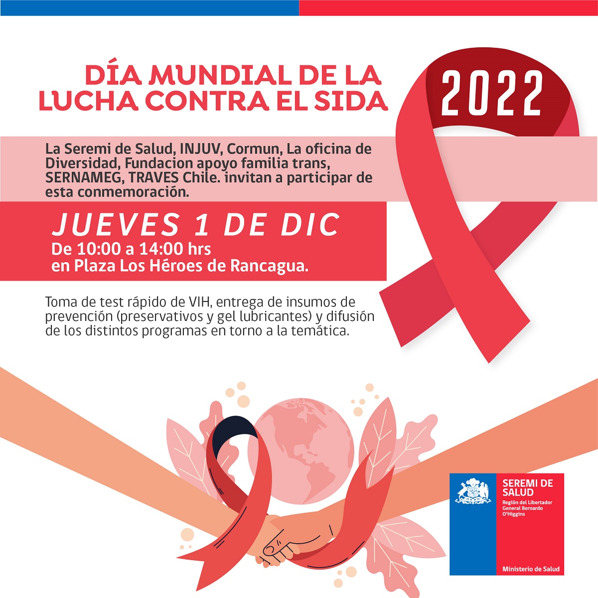 SEREMI DE SALUD INVITA A TOMARSE EL TEST RÁPIDO DE VIH