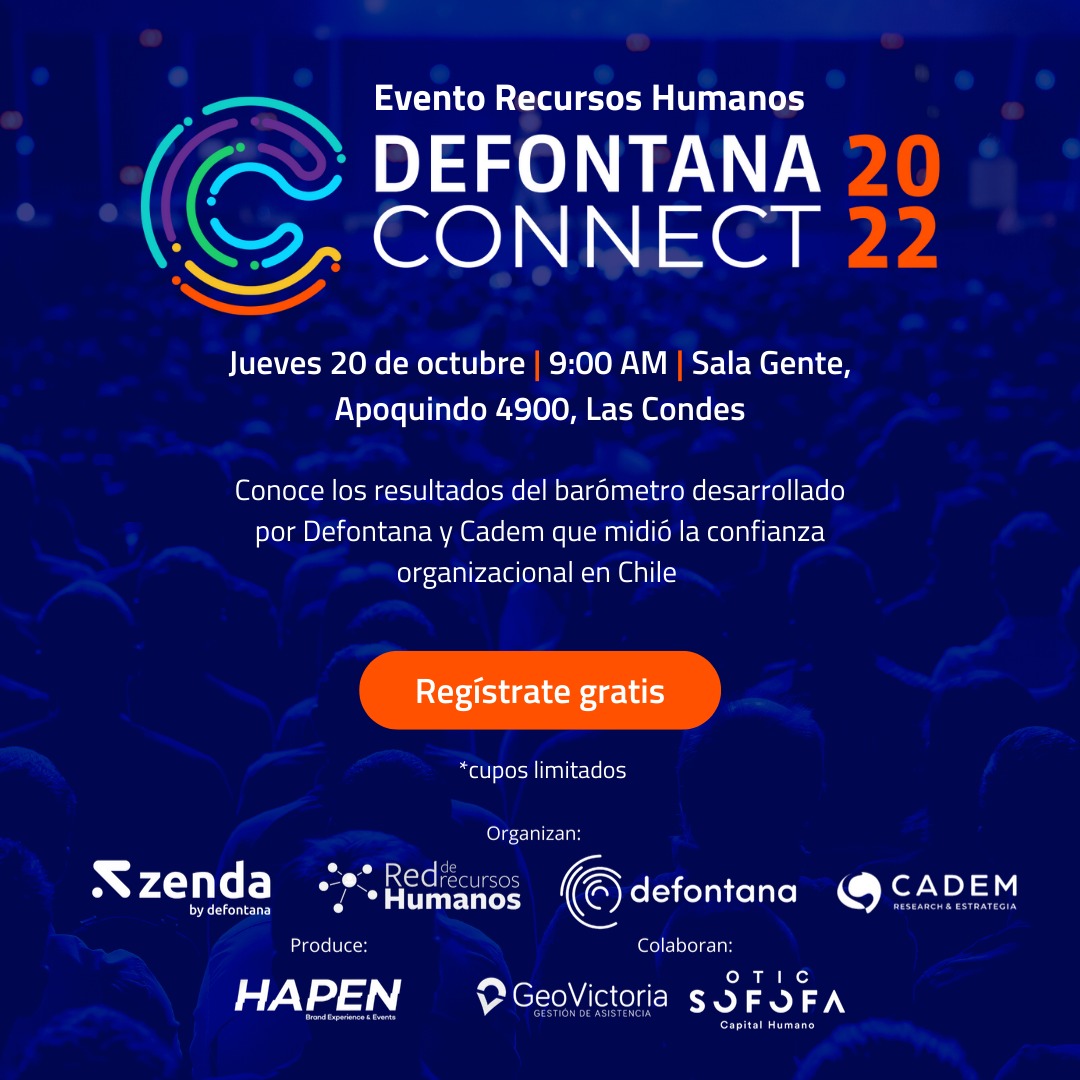 DEFONTANA JUNTO A CADEM PRESENTARÁN BARÓMETRO DE RECURSOS HUMANOS EN DEFONTANA CONNECT 2022