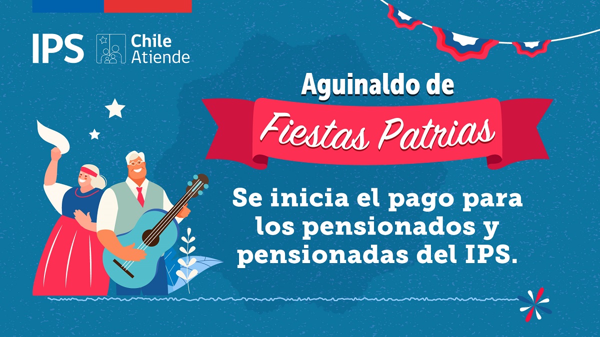 AGUINALDO DE FIESTAS PATRIAS MÁS DE 66 MIL PENSIONADOS BENEFICIADOS EN REGIÓN DE OHIGGINS