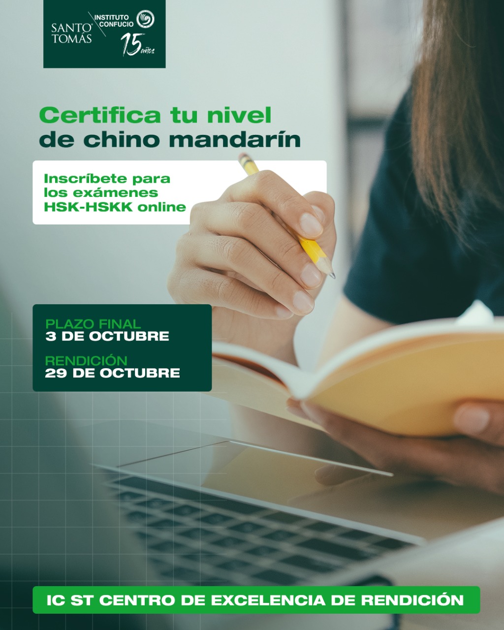INSTITUTO CONFUCIO DE SANTO TOMÁS INVITA A CERTIFICAR EL CONOCIMIENTO DE CHINO MANDARÍN Gráfica Confucio