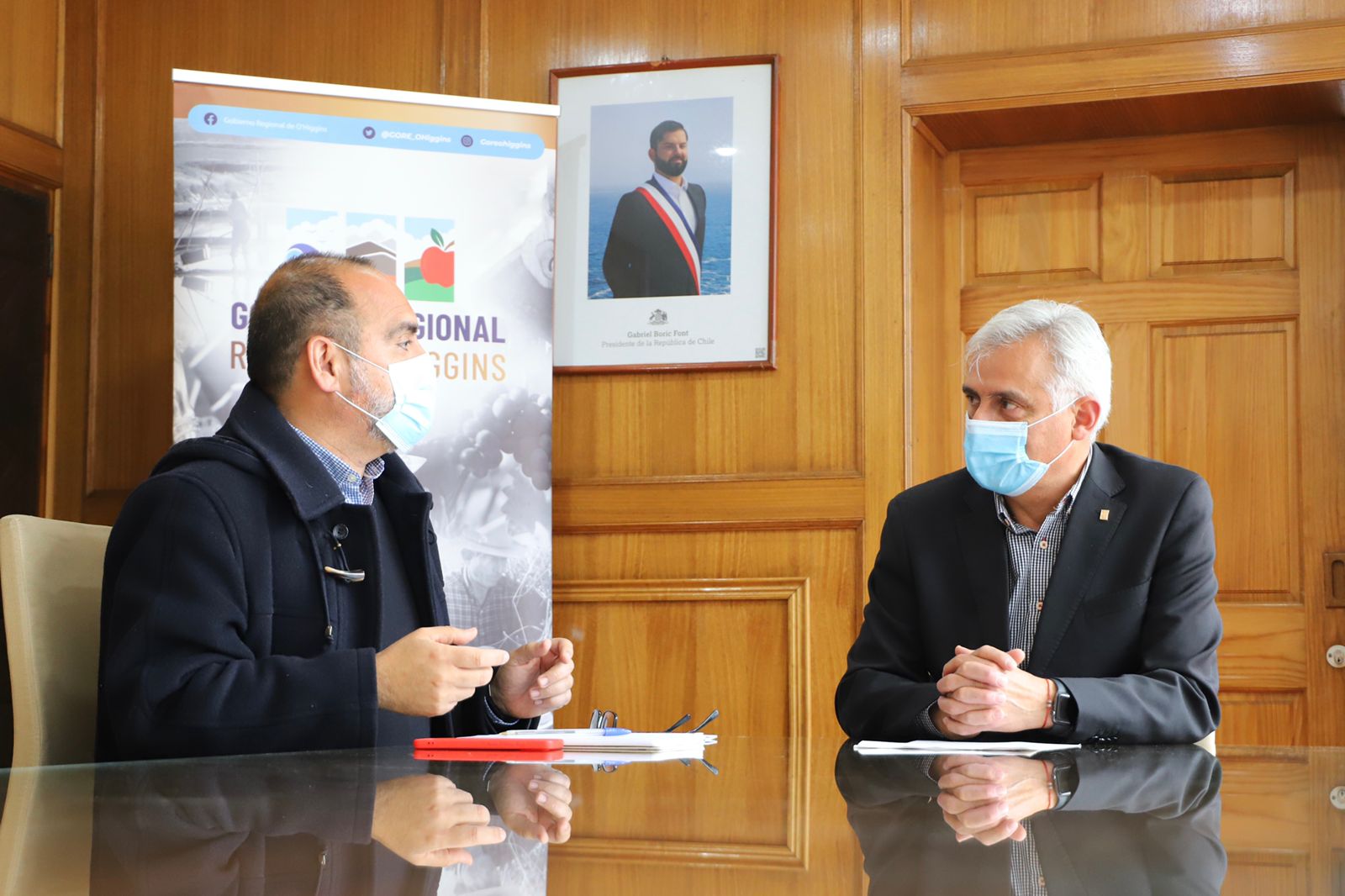 GOBERNADOR REGIONAL Y DELEGADO PRESIDENCIAL ACUERDAN TRABAJO EN CONJUNTO PARA MEJORAR LA SEGURIDAD PÚBLICA DE OHIGGINS 2