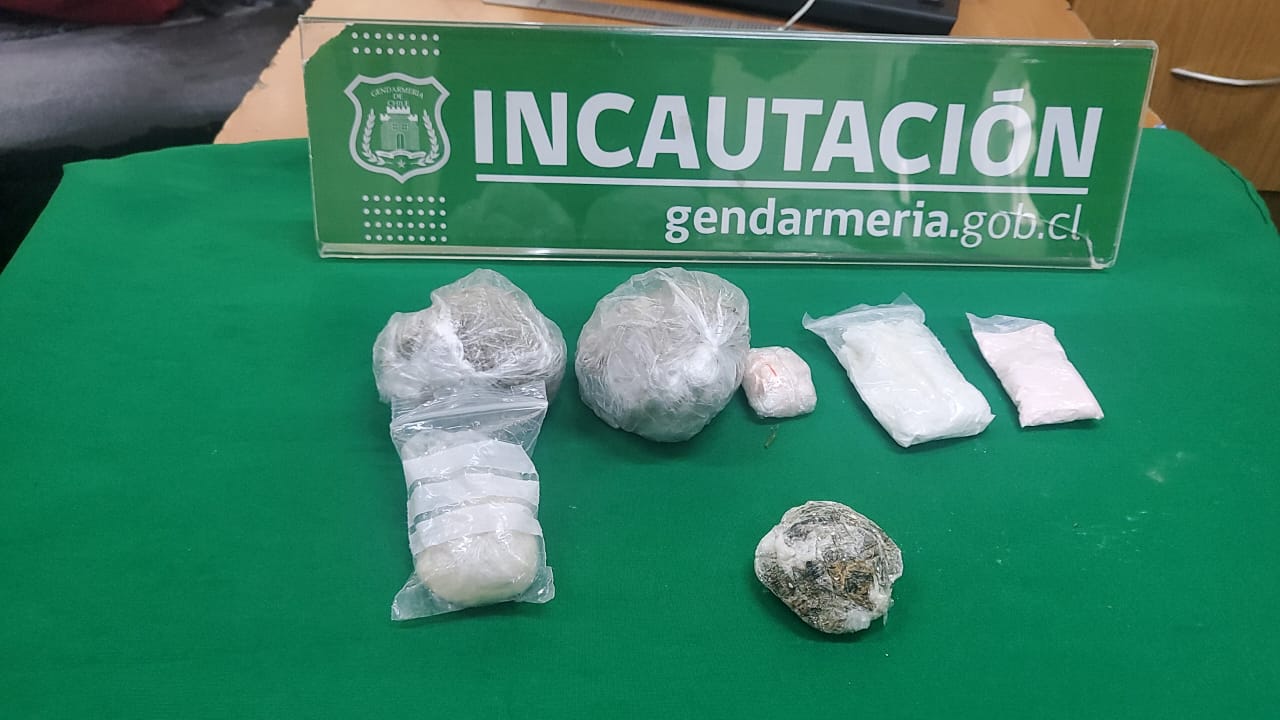 HOMBRE ES SORPRENDIDO INTENTANDO LANZAR DROGA AL CP DE RANCAGUA