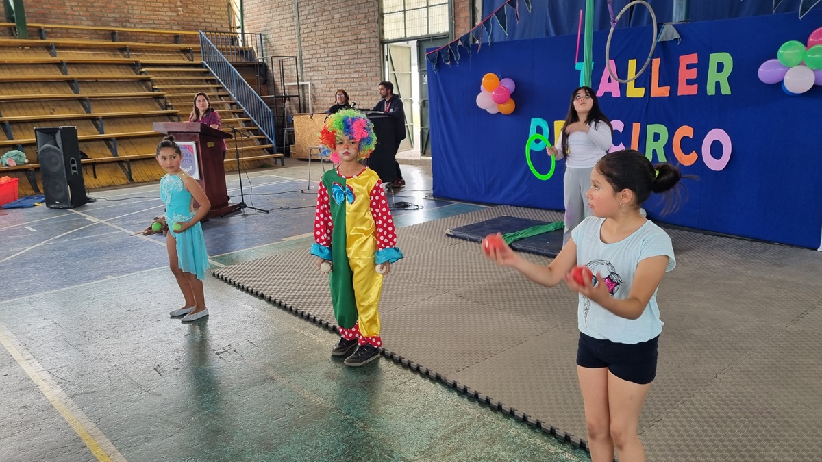 La magia del circo cautivó a estudiantes de la Escuela Laura Matus de Doñihue 2