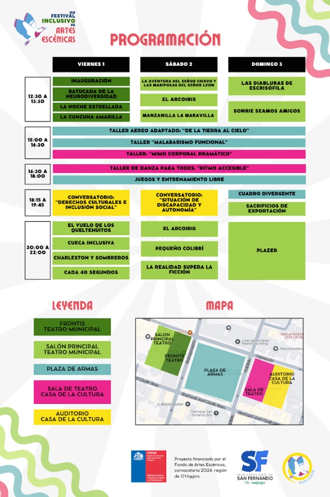 Esta semana comienza el Primer Festival Inclusivo de Artes Escénicas con una programación gratuita durante tres días programación