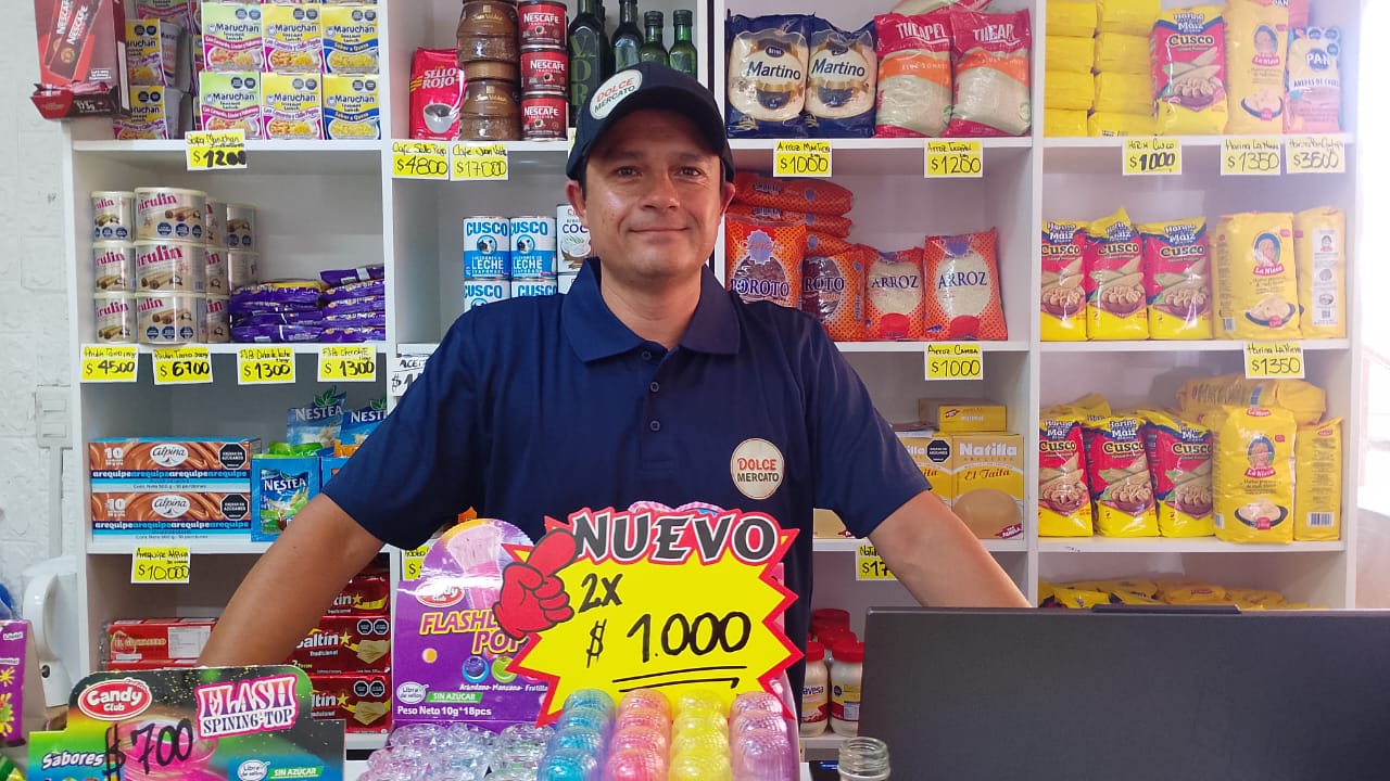 Dulce marcato caballero y productos de fondo