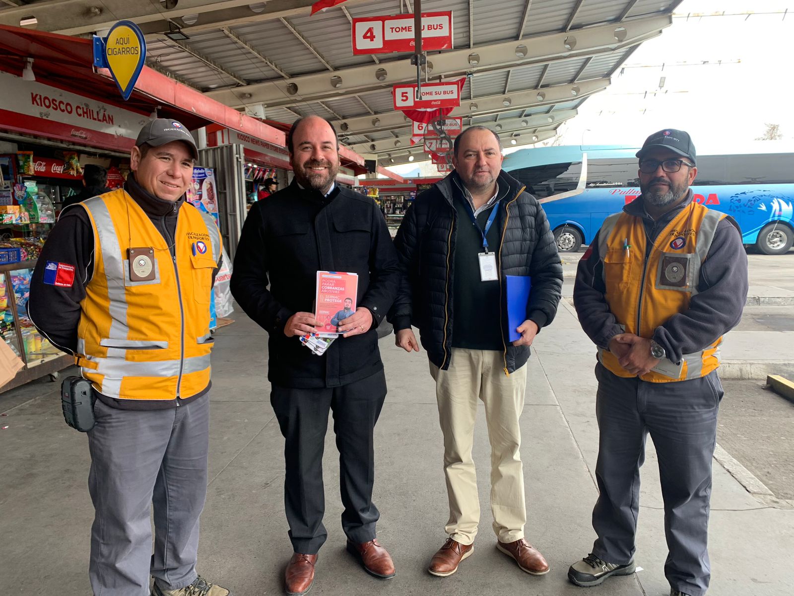 SERNAC FISCALIZÓ A EMPRESAS DE BUSES INTERURBANOS EN EL TERMINAL DE LA CIUDAD DE RANCAGUA 